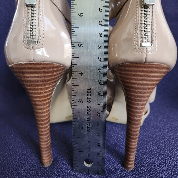 BCBGeneration Tan Strappy Stiletto Pump 6 - Picture 5 of 6